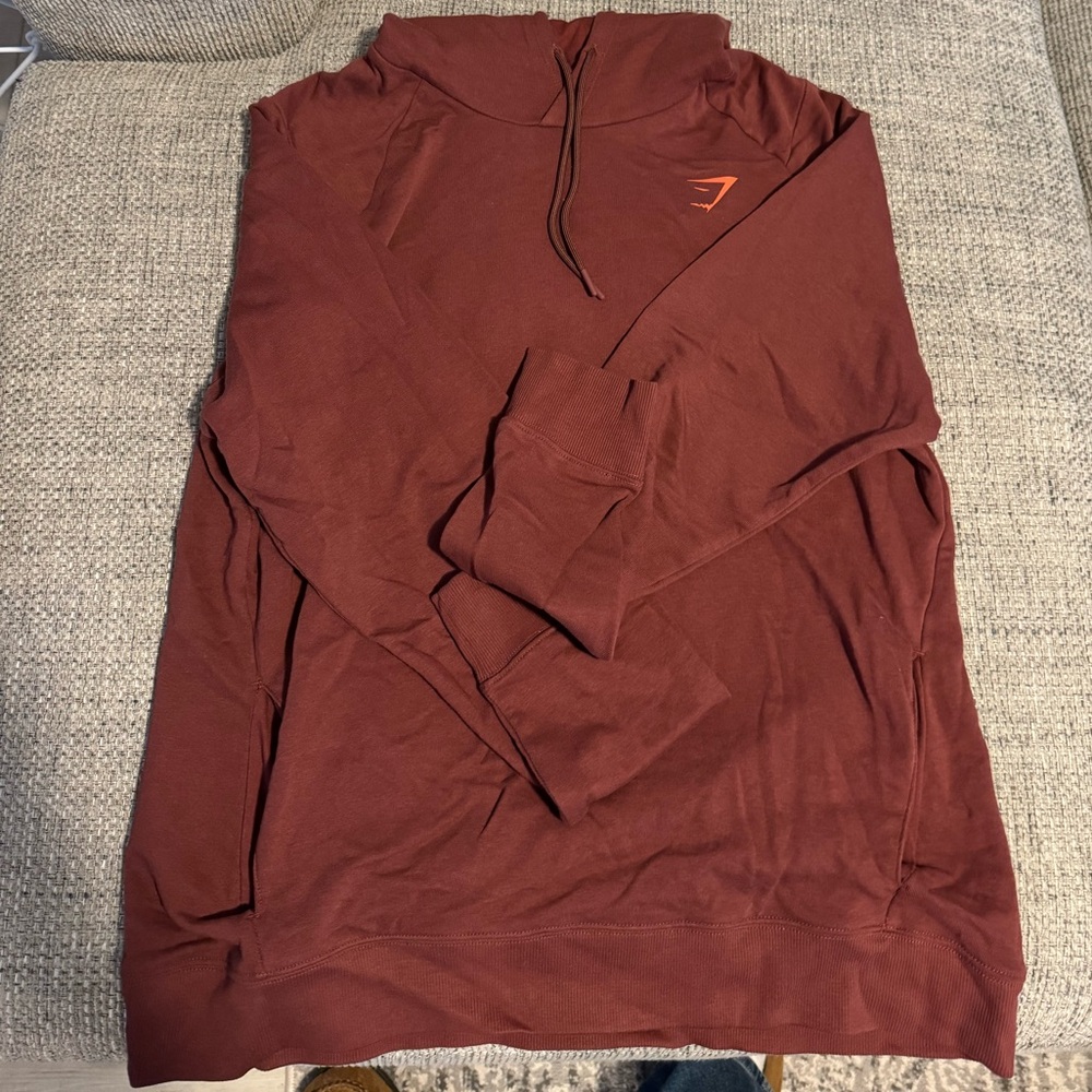 Gymshark Maroon Hoodie with Logo